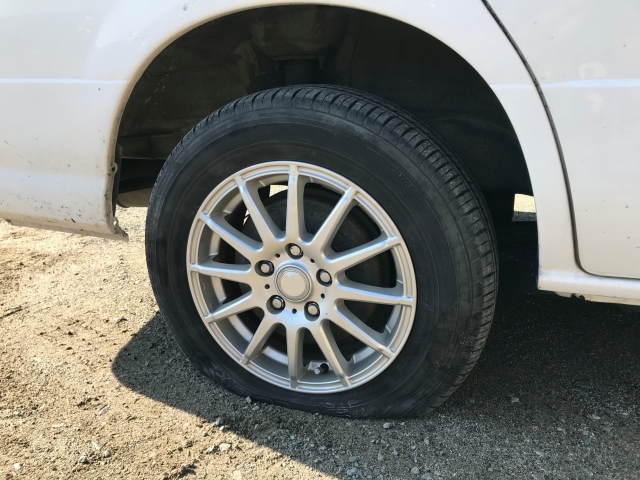 タイヤのパンク